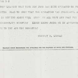 Telegram: 1934 March 19
