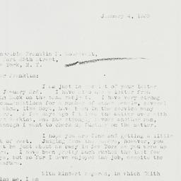 Letter: 1933 January 4