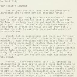 Letter: 1949 November 18