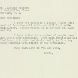 Letter: 1950 January 26