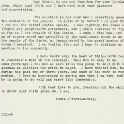 Letter: 1946 November 9