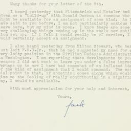 Letter: 1951 January 11