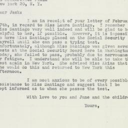 Letter: 1951 March 8