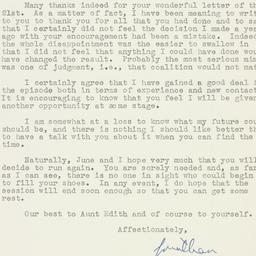 Letter: 1950 June 26