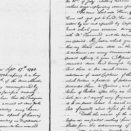 [Document, 1794 September 17]