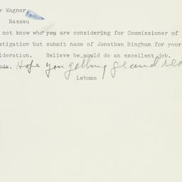 Letter: 1953 November 11