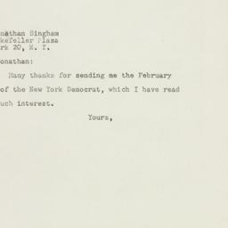 Letter: 1948 March 15