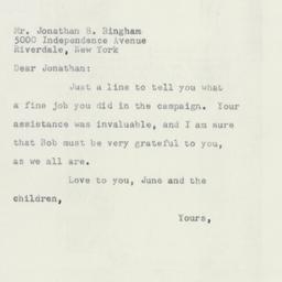 Letter: 1953 November 4