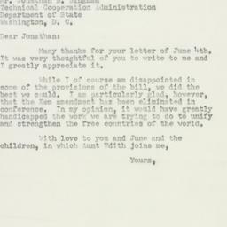 Letter: 1952 June 10