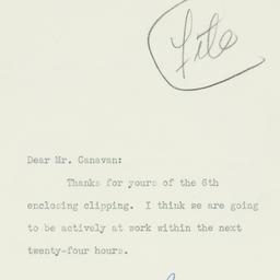 Letter: 1931 October 7