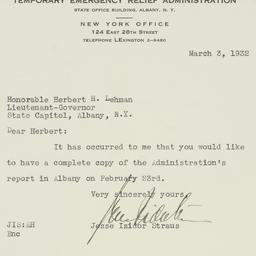 Letter: 1932 March 3