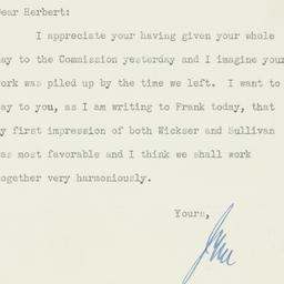 Letter: 1931 October 2
