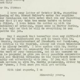 Letter: 1931 October 19