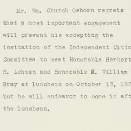 Letter: 1932 October 13