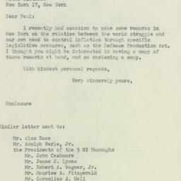 Letter: 1951 June 7