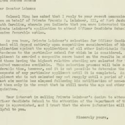 Letter: 1951 July 9