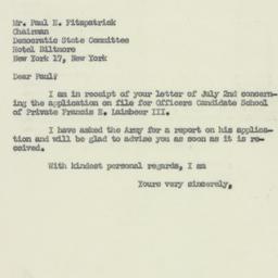 Letter: 1951 July 5