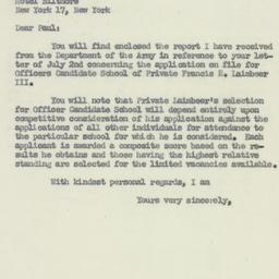 Letter: 1951 July 11