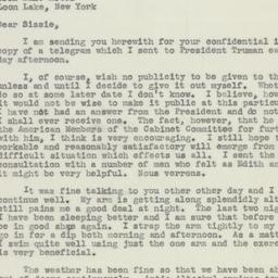Letter: 1946 July 31