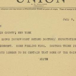 Letter: 1946 July 9