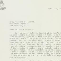 Letter: 1946 April 12
