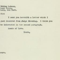 Letter: 1947 August 1