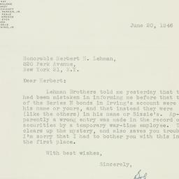 Letter: 1946 June 20