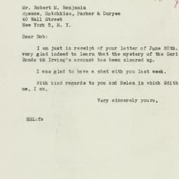 Telegram: 1946 June 21