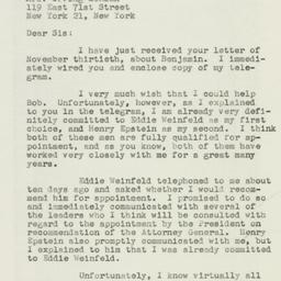 Letter: 1946 December 2