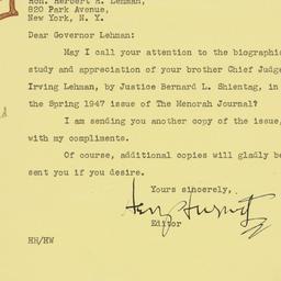 Letter: 1947 July 14