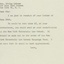 Letter: 1947 June 17