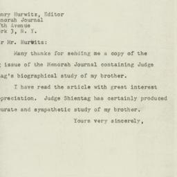 Letter: 1947 July 24
