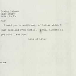 Letter: 1947 July 29