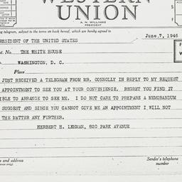 Letter: 1946 June 7