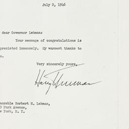 Letter: 1946 July 2