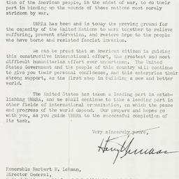 Letter: 1945 November 8