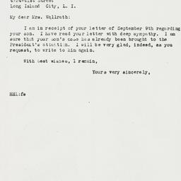 Letter: 1946 September 11