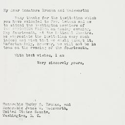 Letter: 1944 May 1