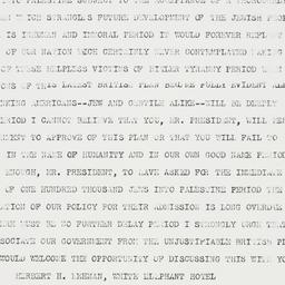 Telegram: 1956 July 30