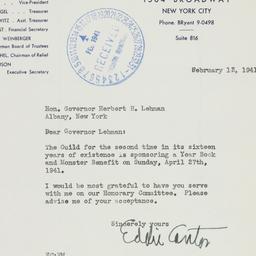 Letter: 1941 February 13