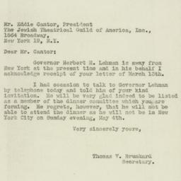 Letter: 1947 March 15