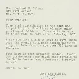 Letter: 1953 January 19