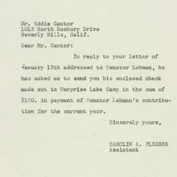 Letter: 1950 January 30