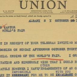 Telegram: 1940 October 23