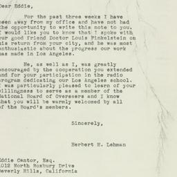 Letter: 1949 January 26