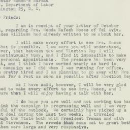 Letter: 1952 October 29