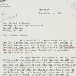 Letter: 1941 September 25