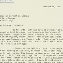 Letter: 1941 October 25