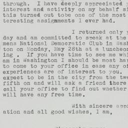 Letter: 1956 May 13