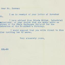 Letter: 1941 November 19
